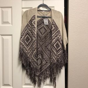 Brand new Fringe open sweater